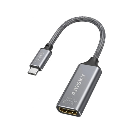 Adaptateur Type-C vers HDMI  AIRSKY 4K 60Hz – Plug and Play, Câble Tressé, Boîtier Métal Bitobi