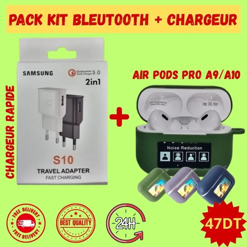 Airpods Pro A9 + chargeur Bitobi