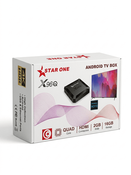Box Android X96Q 4K HDR + 1 An Abonnement SRT OFFERT – Toutes les Chaînes Sport & Cinéma Débloquées Bitobi