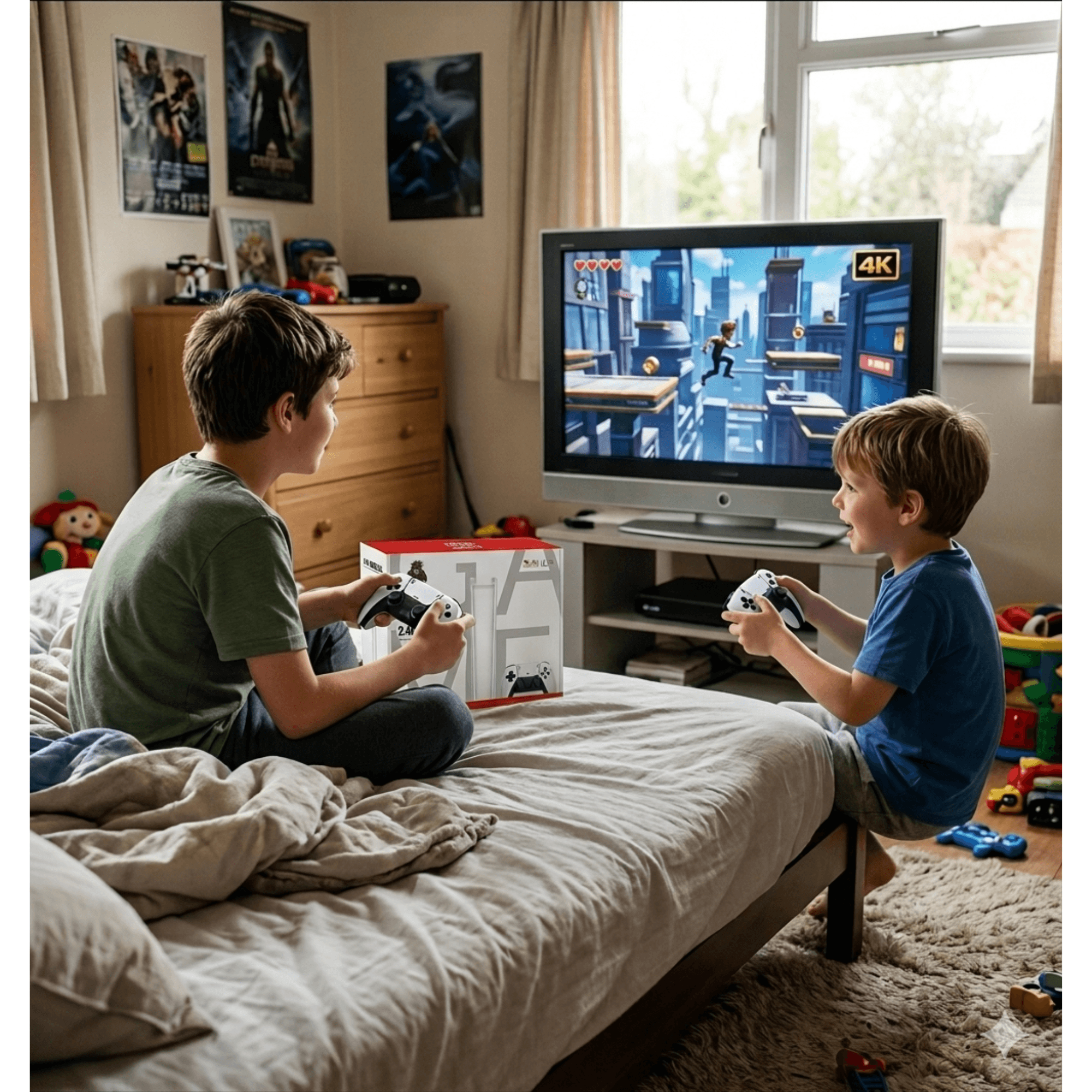Game Stick New Édition 3D – 20 000 Jeux + 2 Manettes PS5 Bitobi