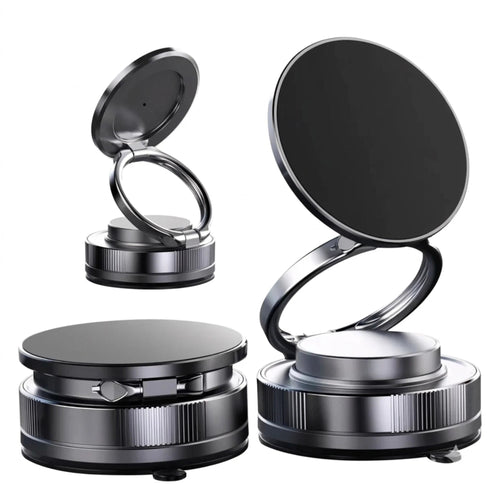 Support Smartphone Magnétique à Ventouse Vacuum de Luxe – Rotation 360° & Finition Métallique Ultra-Stable Bitobi