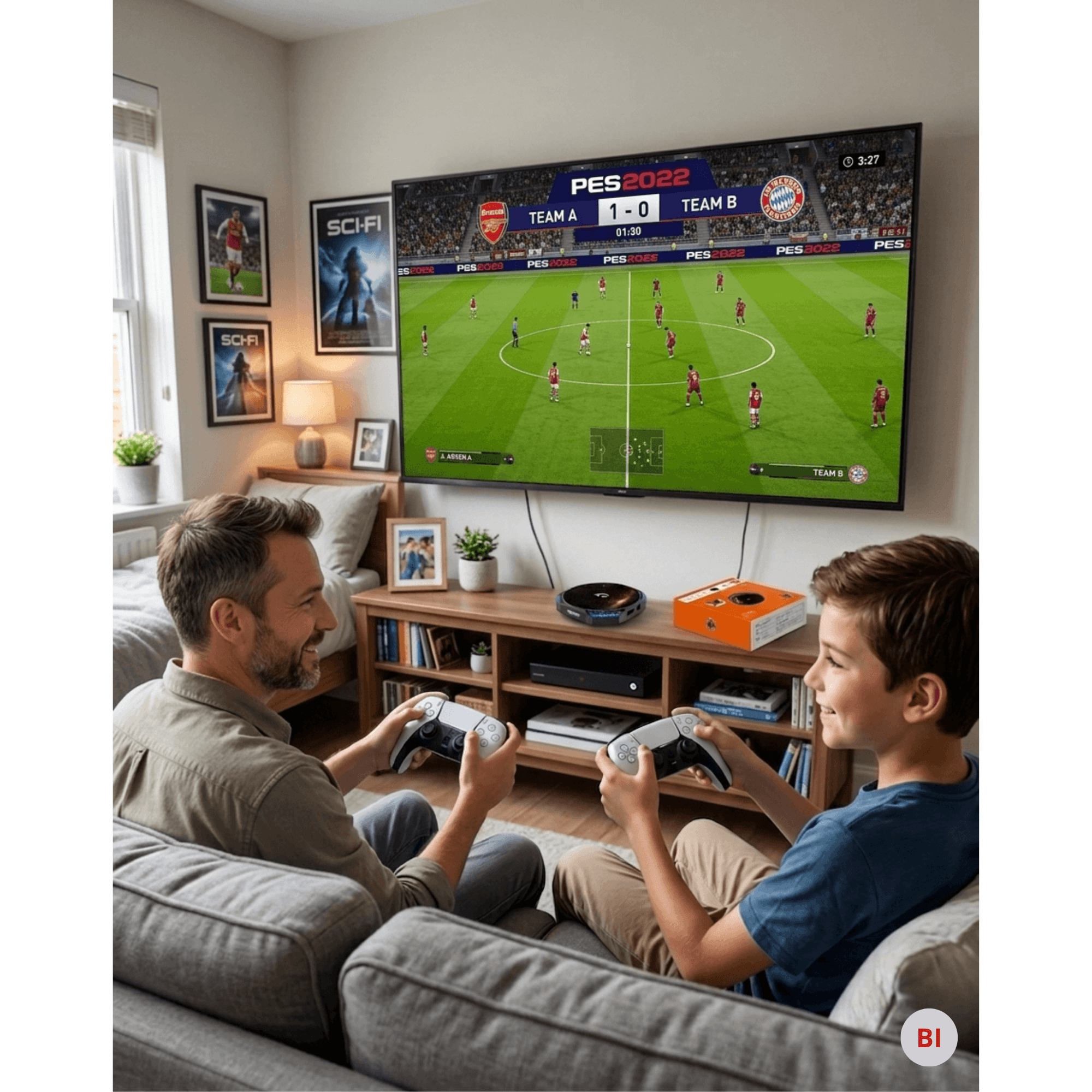 X3 Android TV Box 8K – 30 000 Jeux + 2 Manettes PS5 – PES 2022, GTA, God of War Bitobi