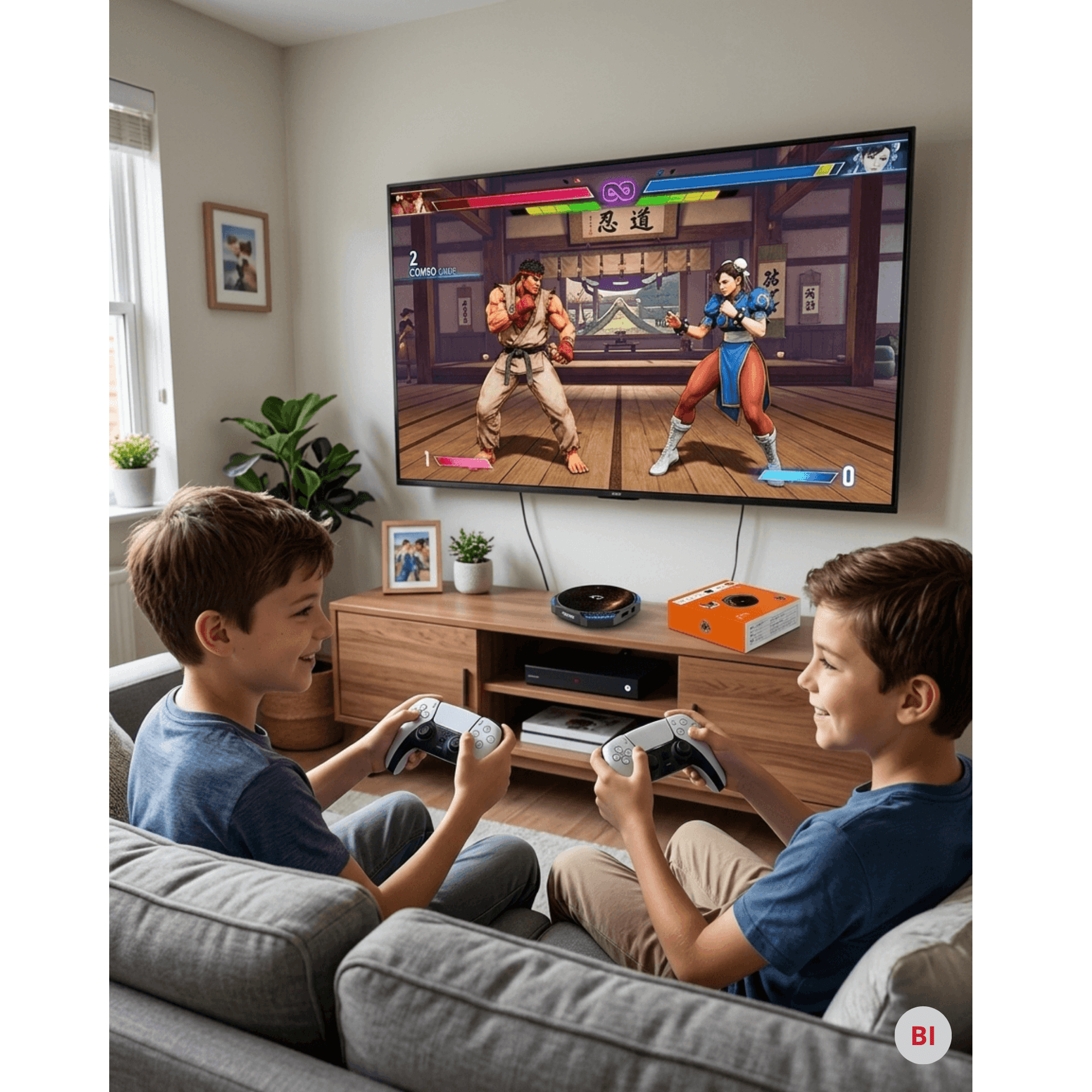 X3 Android TV Box 8K – 30 000 Jeux + 2 Manettes PS5 – PES 2022, GTA, God of War Bitobi