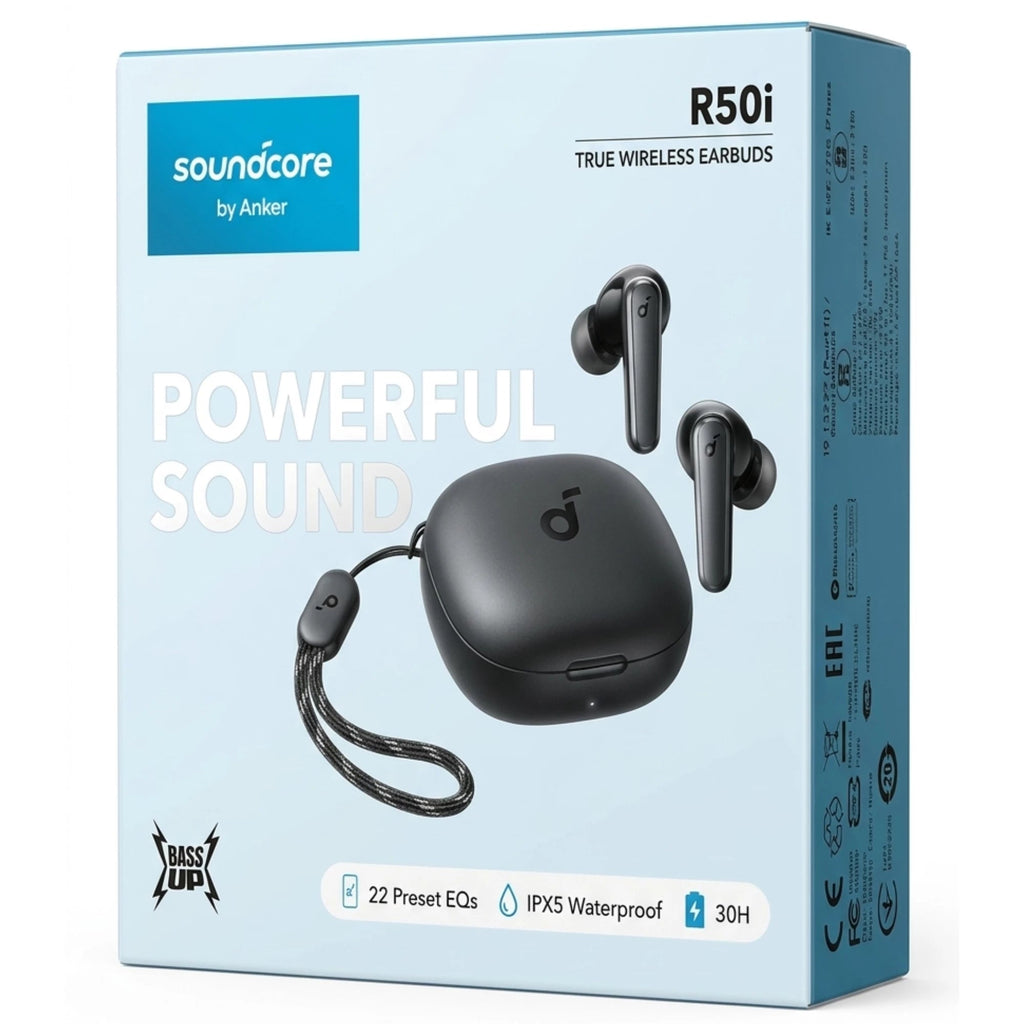 Ecouteurs sans fil Soundcore Anker R50i – Bluetooth 5.3 30h Autonomie IPX5 Bitobi