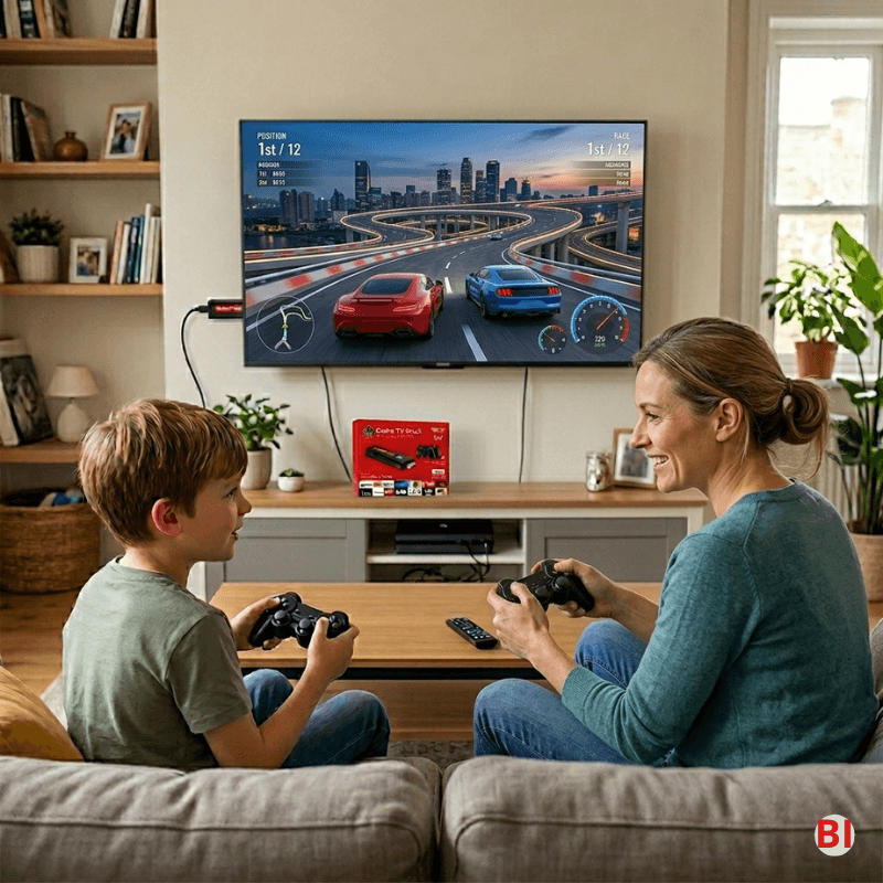 Game TV Stick 8K : Console Rétro 20 000 jeux & Box Android Ultra HD – 5G réunies en une seule clé HDMI Bitobi