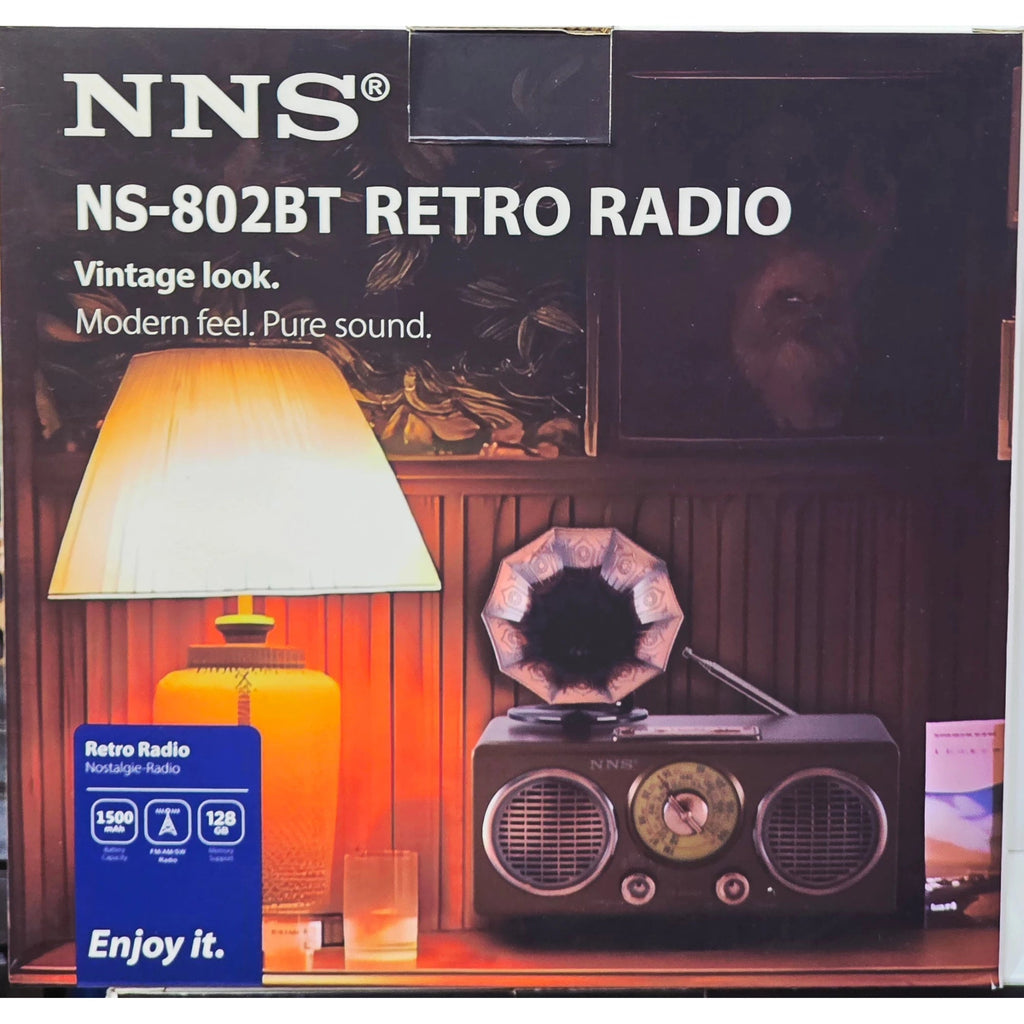 Radio rétro Bluetooth NNS NS-802BT rechargeable Port USB/TF Bitobi